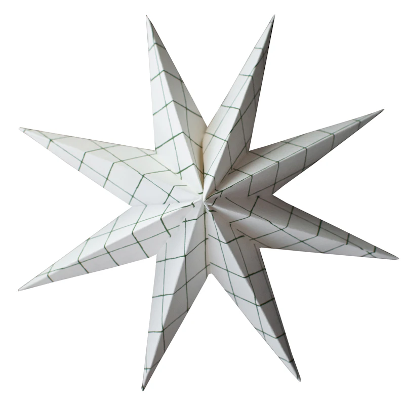 Paper Weihnachtsstern Groß, Square White