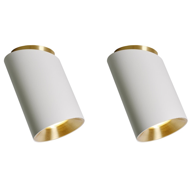 Tobo C85 Rampenlicht Diagonal 2-er Set, Weiß