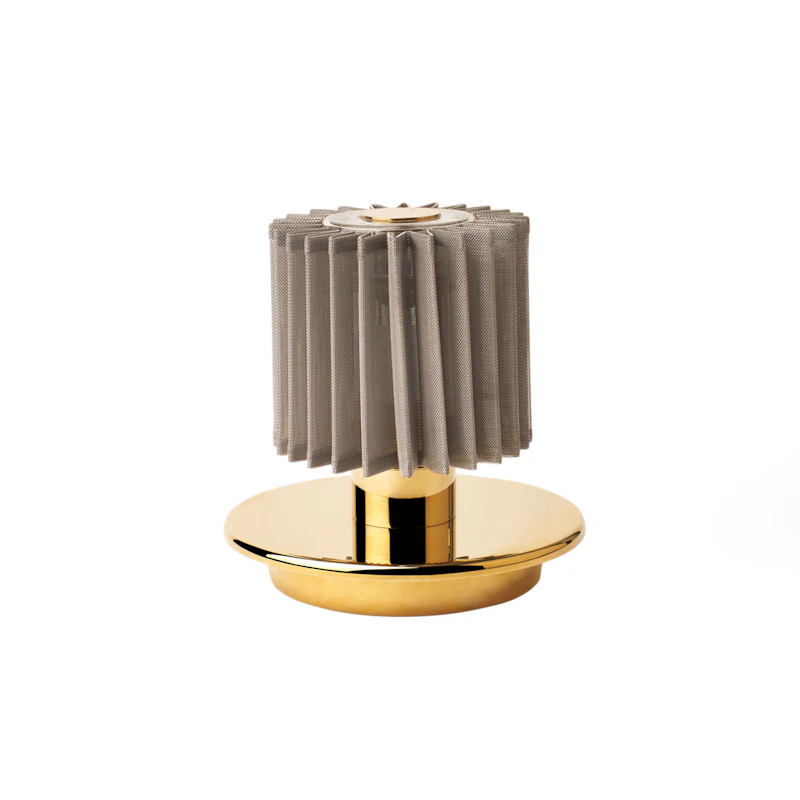 In The Sun Tischlampe Tragbar, Gold / Silbrig Mesh