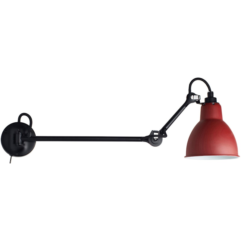 Lampe Gras N°204 L40 SW Wandleuchte, Rot