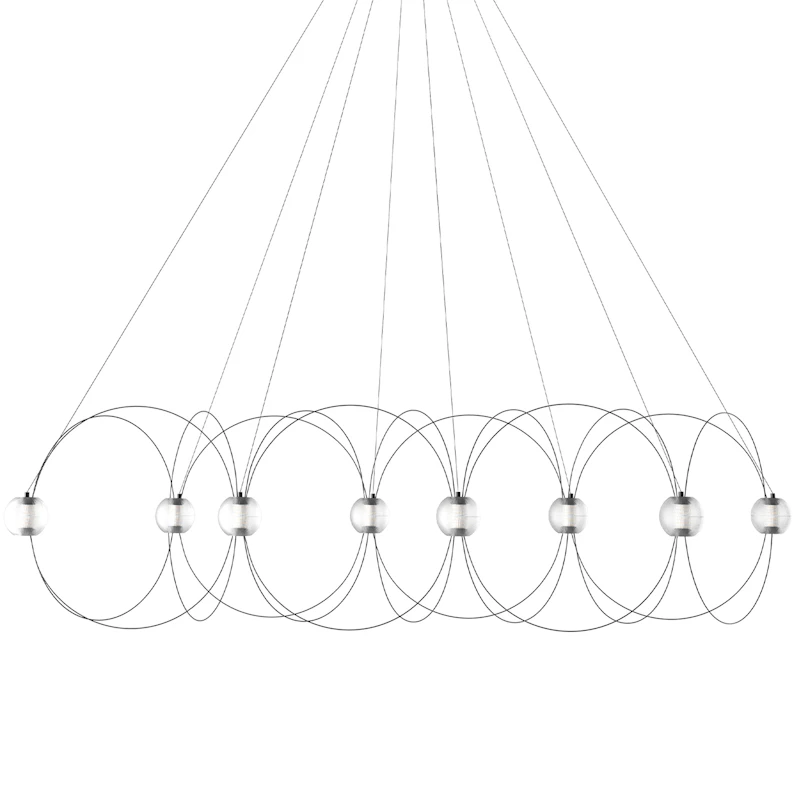 Munari Kronleuchter X8, Schwarz