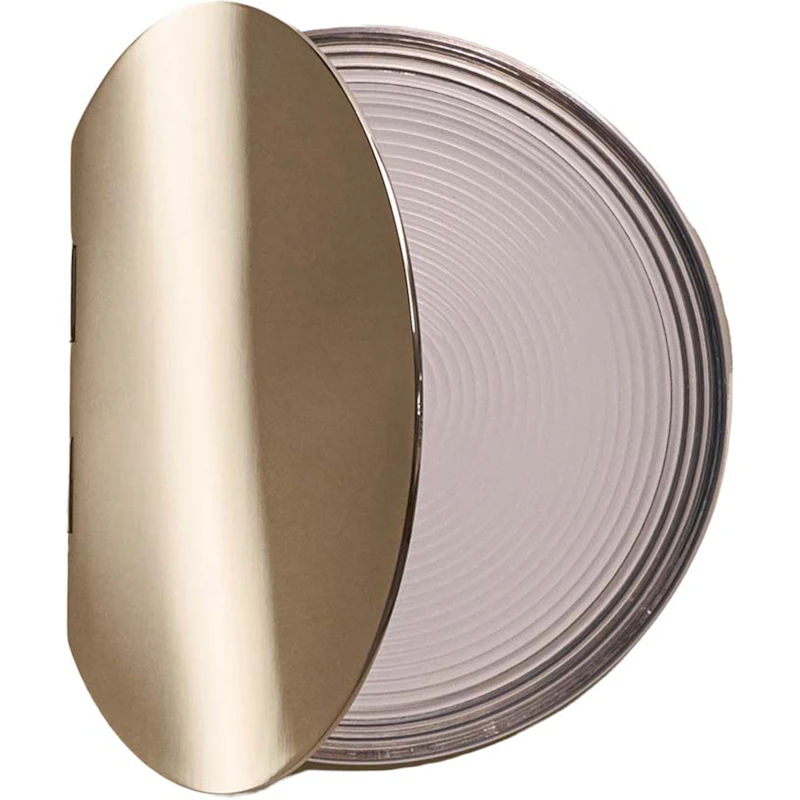 Poudrier Wandleuchte, Nickel