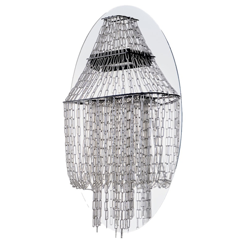 La Lampe C Wandleuchte, Edelstahl