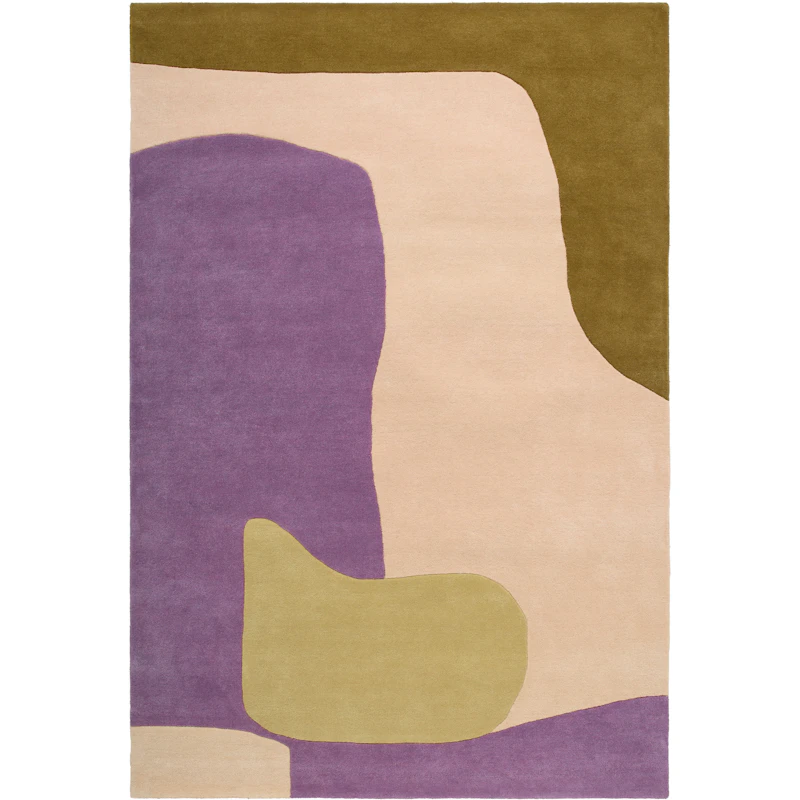 Abstract Wollteppich 300x400 cm, Natur