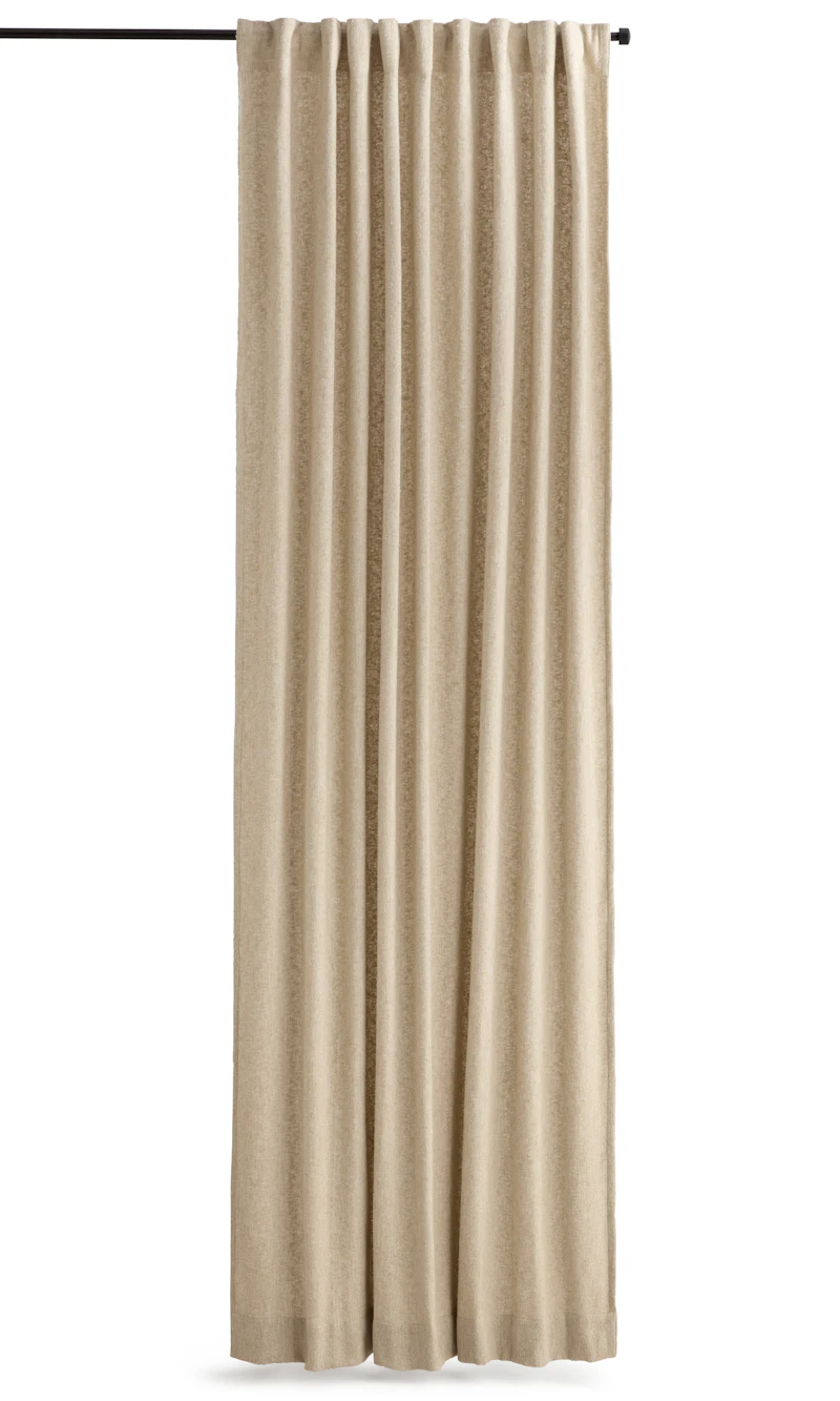 Amy Vorhang Sand 2-er Set, 140x250 cm