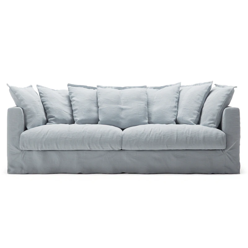 Bezug Für Le Grand Air 3-Sitzer-Sofa Leinen, Nordic Sky