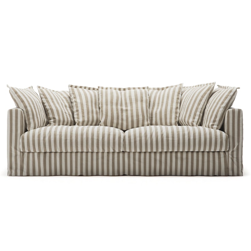 Bezug Für Le Grand Air 3-Sitzer-Sofa Leinen, Gentle Ribbon