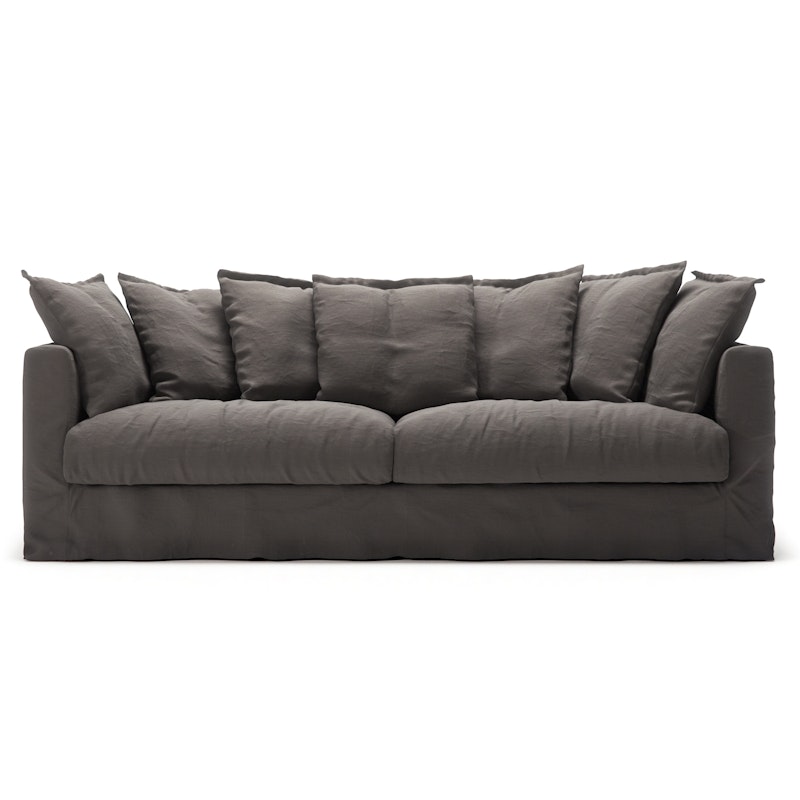 Bezug Für Le Grand Air 3-Sitzer-Sofa Leinen, Smokey Granite