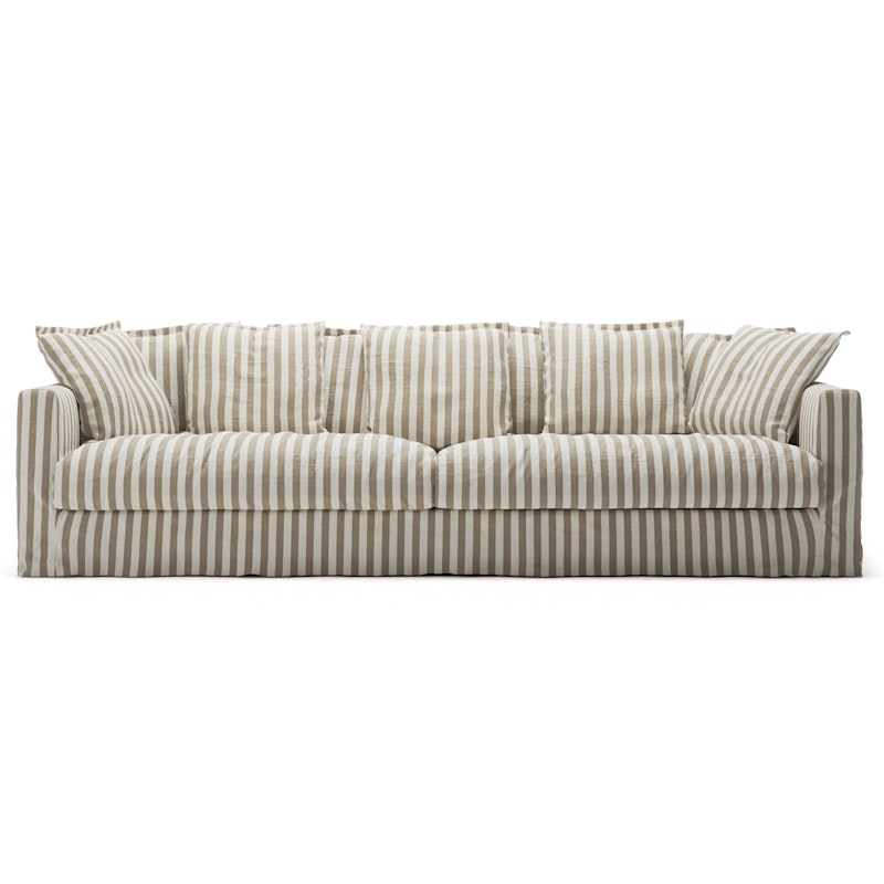 Bezug Für Le Grand Air 4-Sitzer-Sofa Leinen, Gentle Ribbon