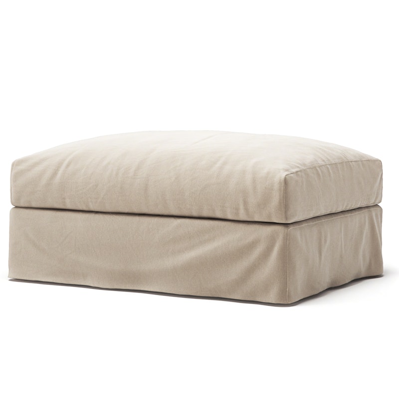 Bezug Für Le Grand Air Fußhocker Baumwolle, Beige