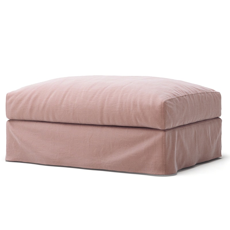 Bezug Für Le Grand Air Fußhocker Leinen, Tender Blush