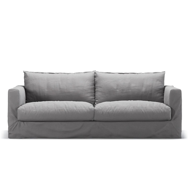 Bezug Für Le Grand Air Nou 3-Sitzer-Sofa Baumwolle, Hellgrau