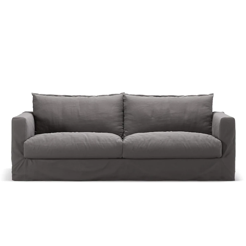 Bezug Für Le Grand Air Nou 3-Sitzer-Sofa Baumwolle, Grau