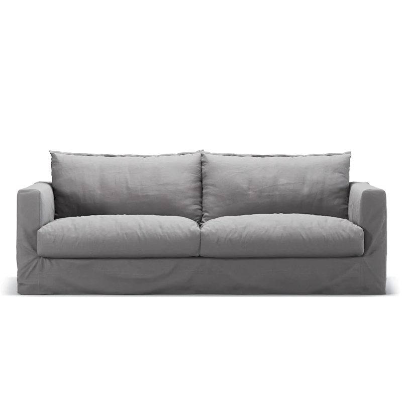 Bezug Für Le Grand Air Nou 3-Sitzer-Sofa Baumwolle, Hellgrau