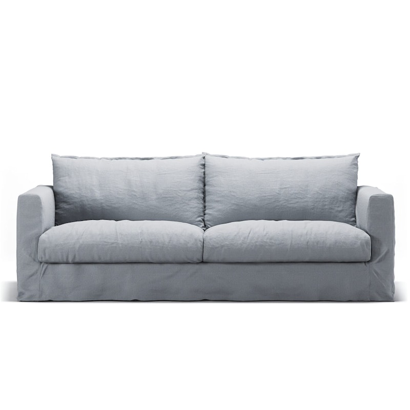 Bezug Für Le Grand Air Nou 3-Sitzer-Sofa Leinen, Nordic Sky