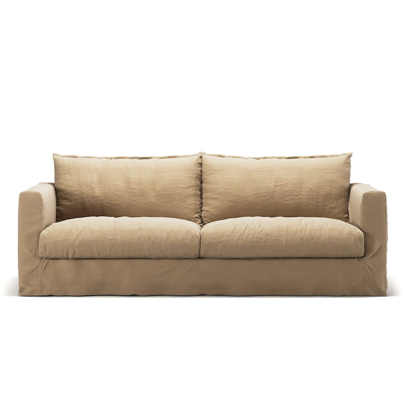 Bezug Für Le Grand Air Nou 3-Sitzer-Sofa Leinen, Desert Sand