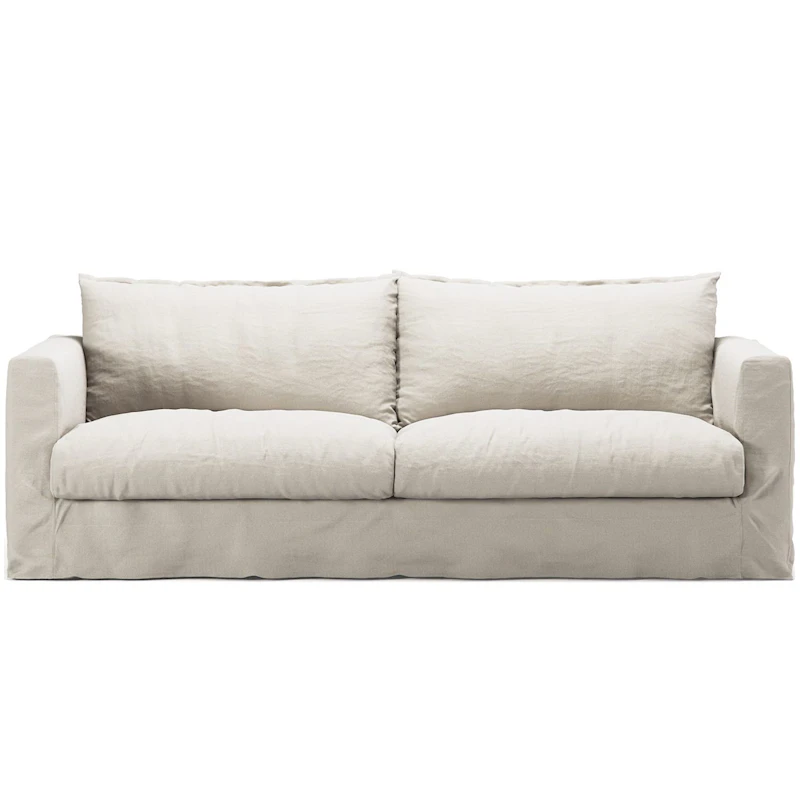 Bezug Für Le Grand Air Nou 3-Sitzer-Sofa Leinen, Creamy White