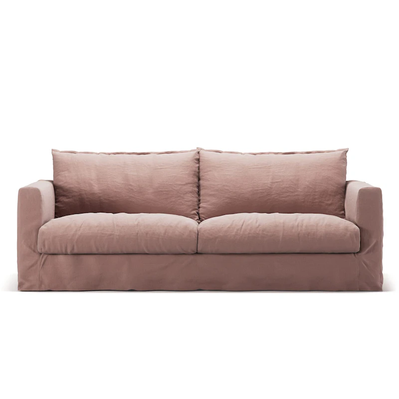 Bezug Für Le Grand Air Nou 3-Sitzer-Sofa Leinen, Tender Blush