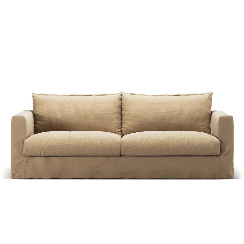Bezug Für Le Grand Air Nou 3-Sitzer-Sofa Leinen, Desert Sand