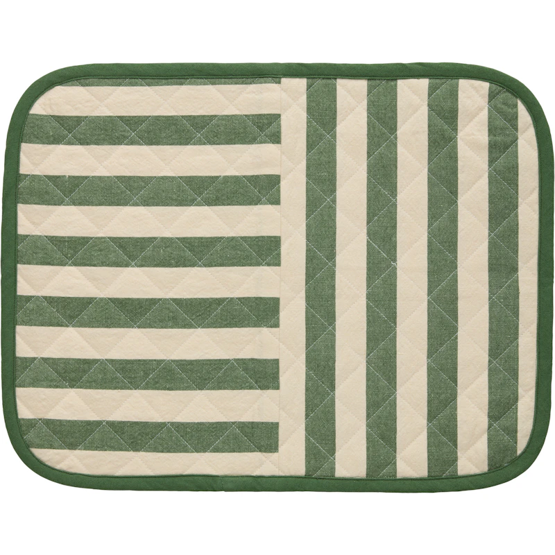 Block Stripe Tischset 35x45 cm, Grün