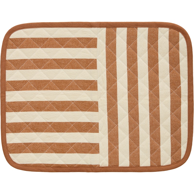 Block Stripe Tischset 35x45 cm, Braun