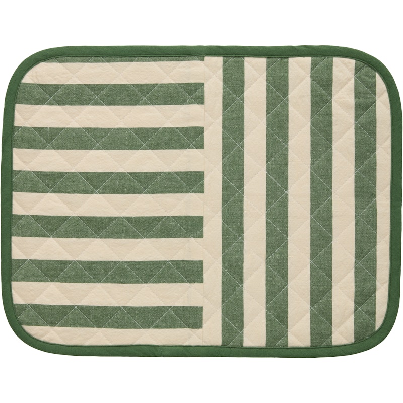 Block Stripe Tischset 35x45 cm, Grün
