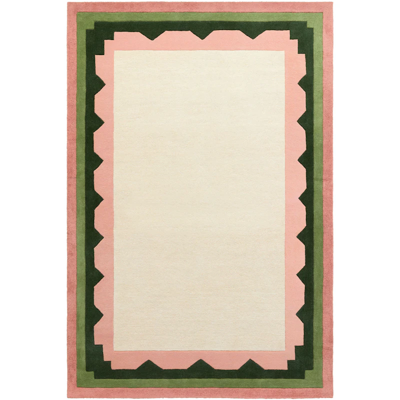 Border Wool Rug 180x270 cm Wool Rug 180x270 cm