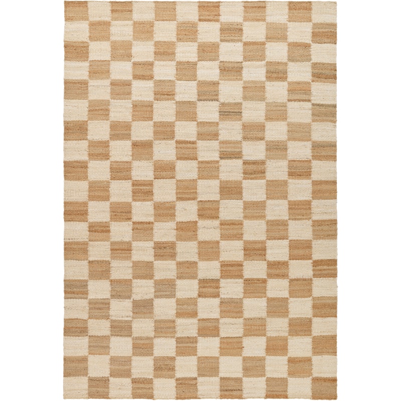 Chess Teppich Natural Jute / Altweiß, 180x270 cm