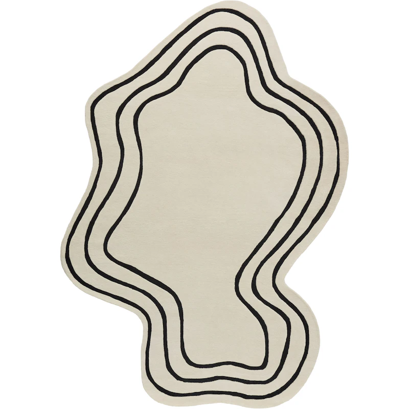 Curve Wollteppich 250x350 cm, Off-white