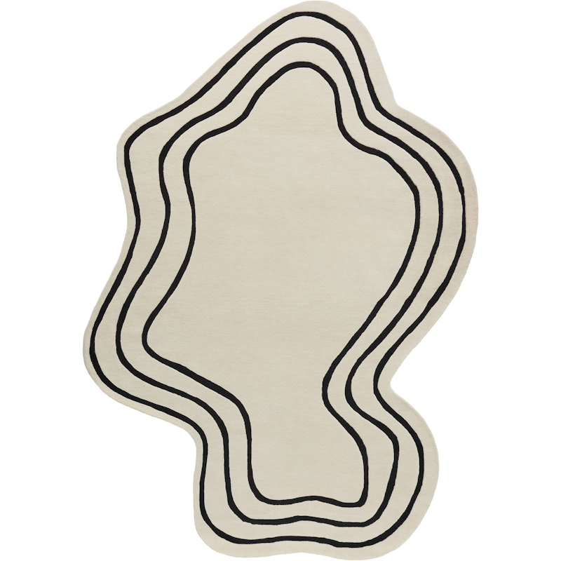 Curve Wollteppich 250x350 cm, Off-white