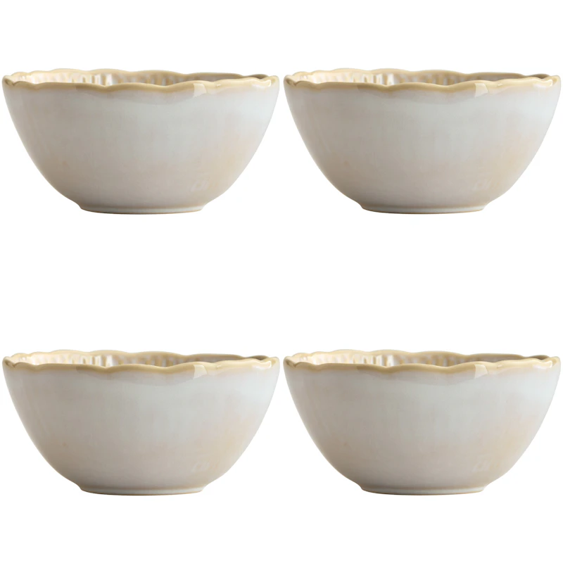 Daisy Schüssel 16 cm 4-er Set, Cremefarben