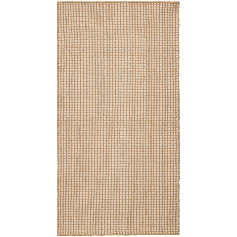 Dotted Wollteppich Natur, 75x150 cm