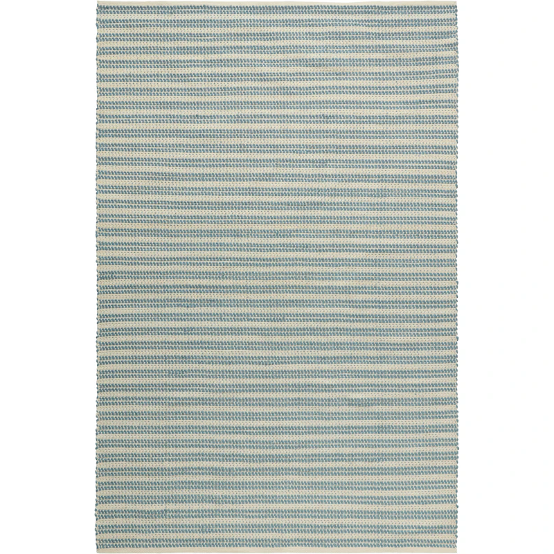 Dune Teppich Recyceltes PET 180x270 cm, Dusty Blue / Off-white
