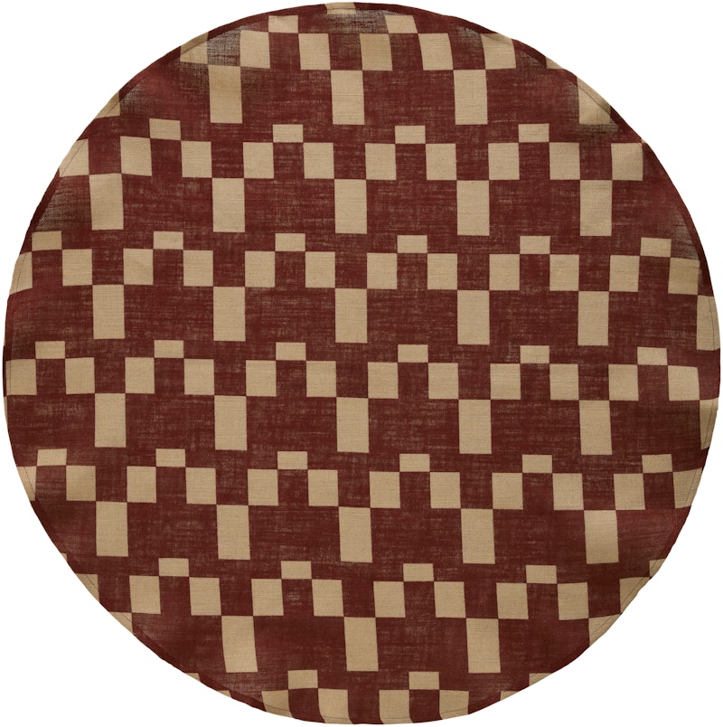 Eira Weihnachtsbaumteppich 125 cm, Beige / Rot