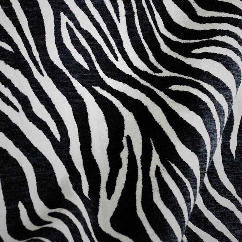 Stoffmuster Zebra, Schwarz/Weiß