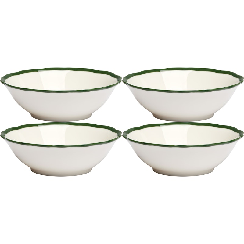 Fleur Schüssel 15 cm 4-er Set, Dunkelgrün