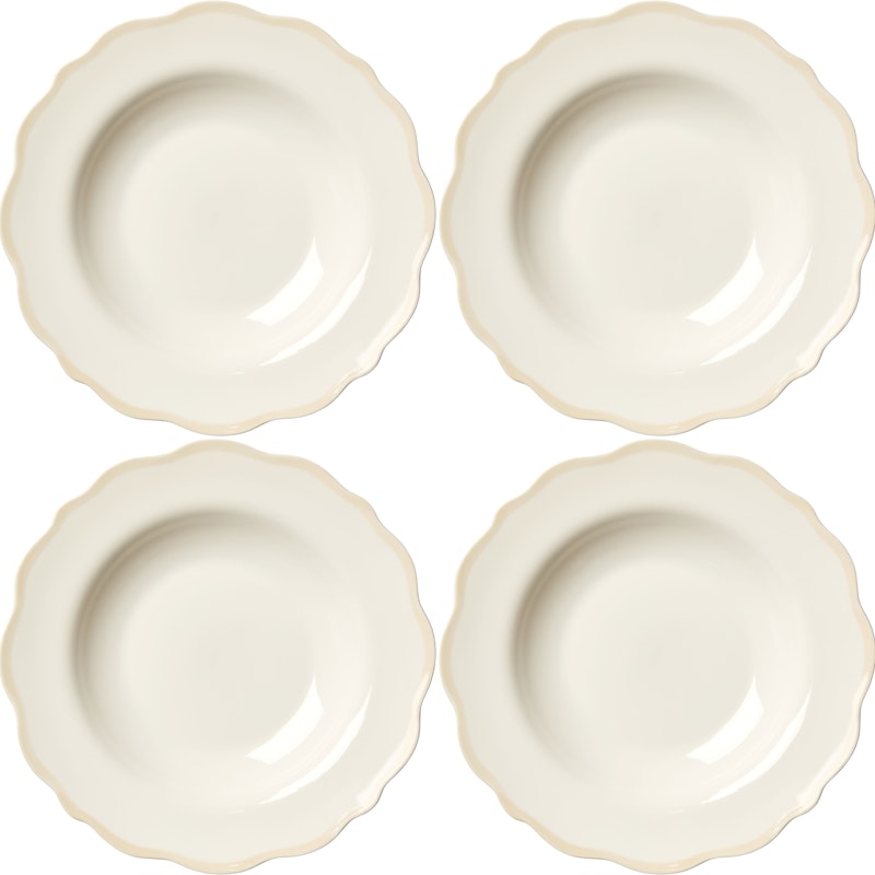Fleur Schüssel 23 cm 4-er Set, Sand