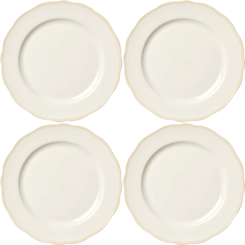 Fleur Teller 28 cm 4-er Set, Sand