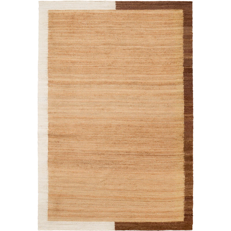Frame Juteteppich 180x270 cm, Natur / Braun