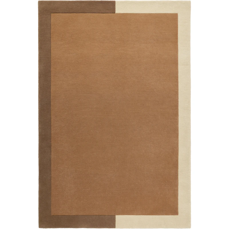 Frame Wollteppich 180x270 cm, Cinnamon / Beige