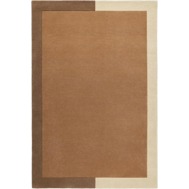 Frame Wollteppich 180x270 cm, Cinnamon / Beige