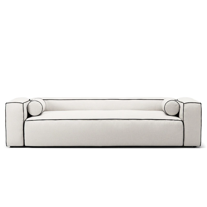 Grand Hue 3-Sitzer-Sofa, Steam White / Mine Graphite