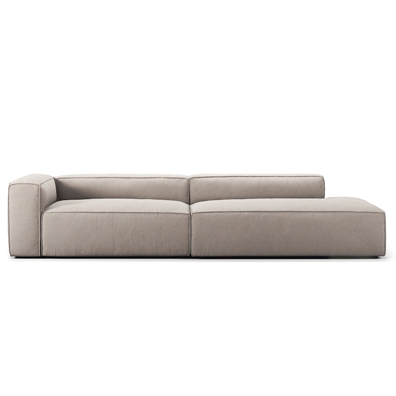 Grand 3-Sitzer-Sofa offener abschluss Rechts, Sandshell Beige