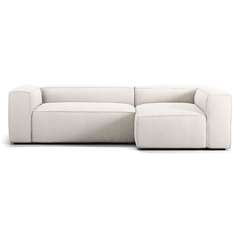 Grand 3-Sitzer-Sofa Liege Rechts, Steam White