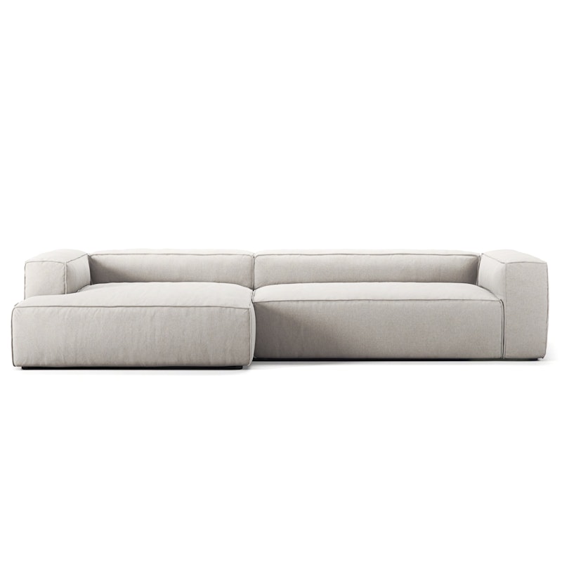 Grand 4-Sitzer-Sofa sonnenliege Links, Moon White