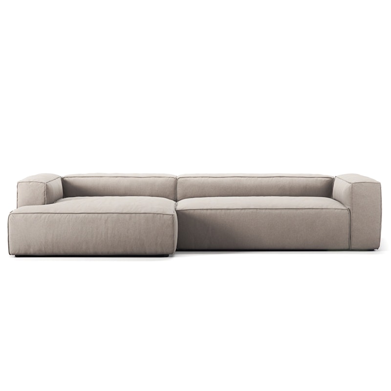 Grand 4-Sitzer-Sofa sonnenliege Links, Sandshell Beige