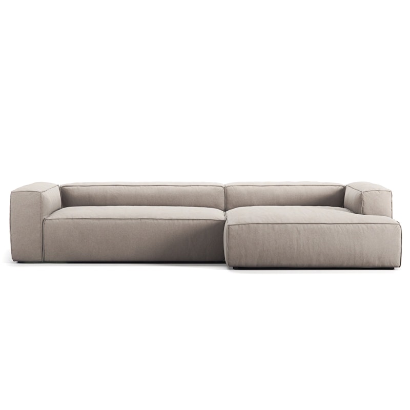 Grand 4-Sitzer-Sofa sonnenliege Rechts, Sandshell Beige