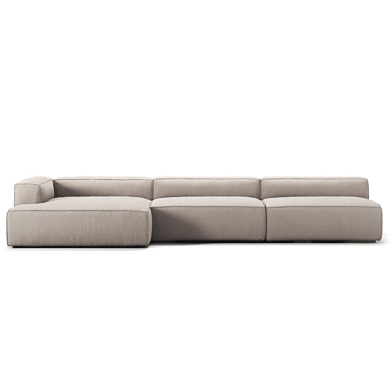 Grand 5-Sitzer-Sofa sonnenliege Links, Sandshell Beige