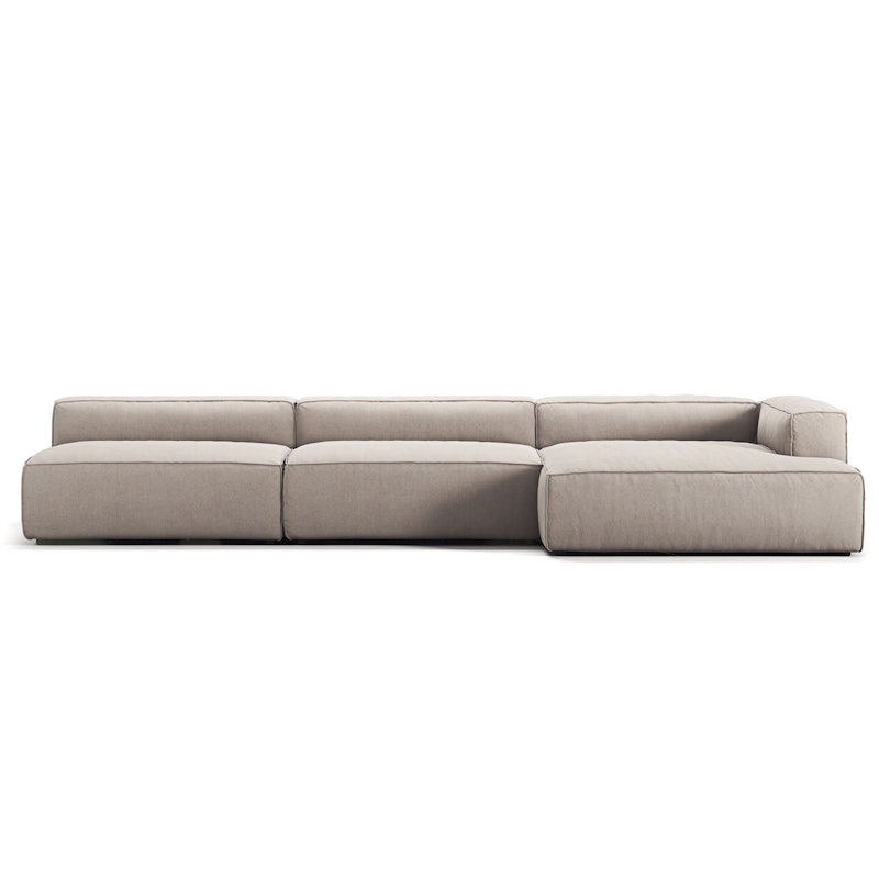 Grand 5-Sitzer-Sofa sonnenliege Rechts, Sandshell Beige