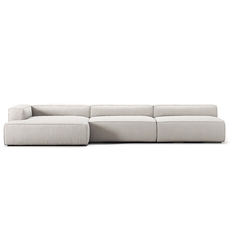 Grand 5-Sitzer-Sofa sonnenliege Links, Moon White